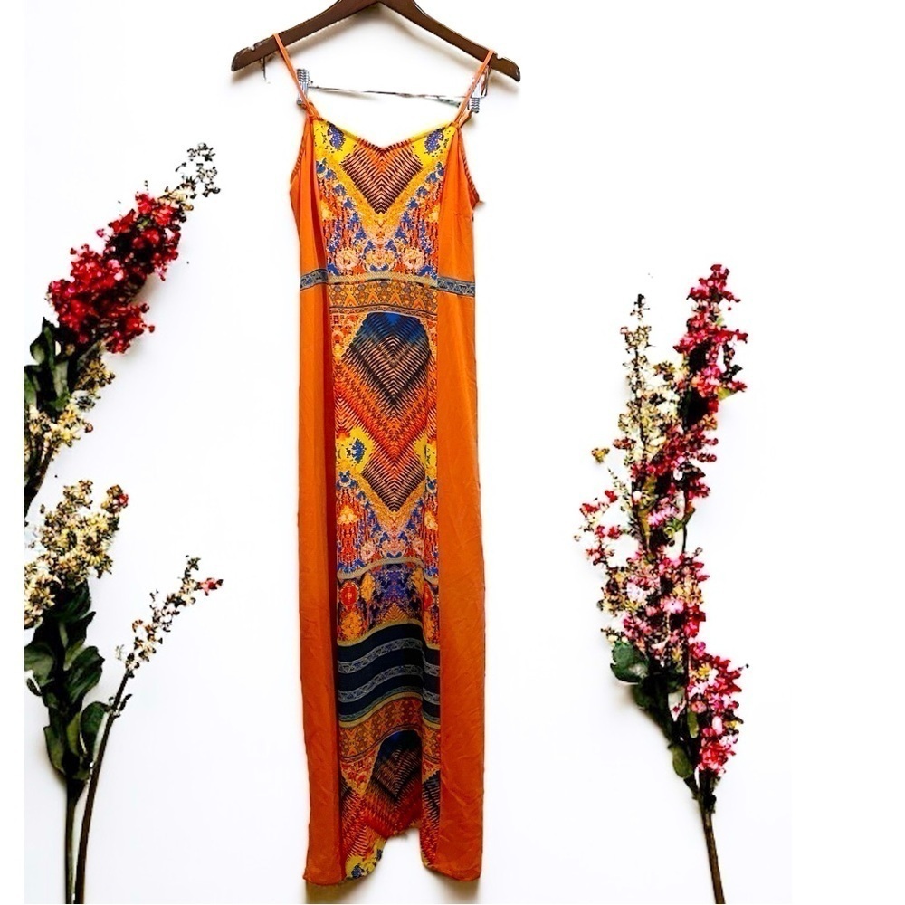 Gianni Bini Spaghetti strap A line maxi dress Size small